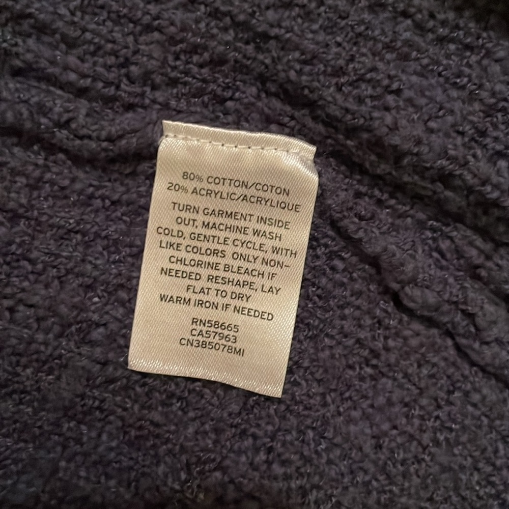 EUC Caslon women’s fringe open cardigan in blue size XL - Picture 6 of 7